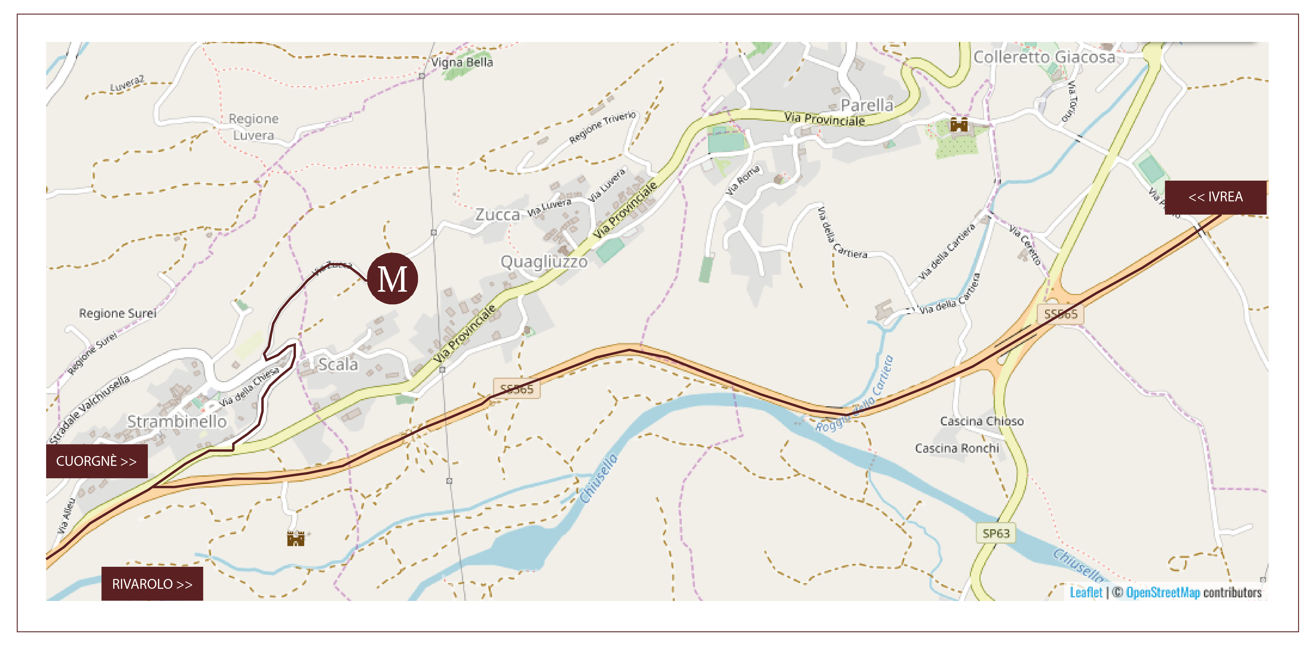 mappa OSM Cascina Montiglio